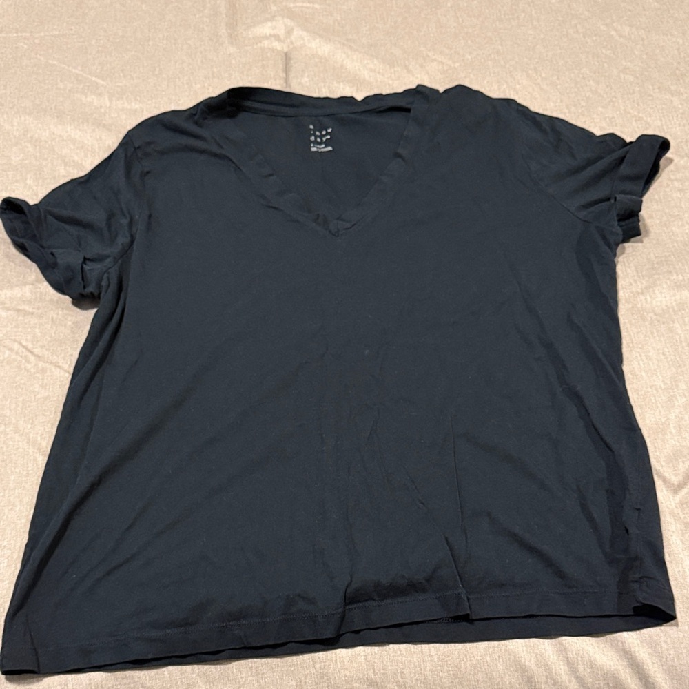Black V-Neck T-Shirt